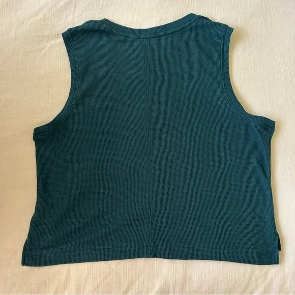 All in Motion Sleeveless Dark Teal Muscle Tee - Picture 3 of 4
